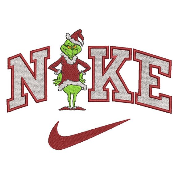 Nike Grinch Christmas Embroidered ADULT Unisex Crewneck Sweatshirt - Picture 3 of 7